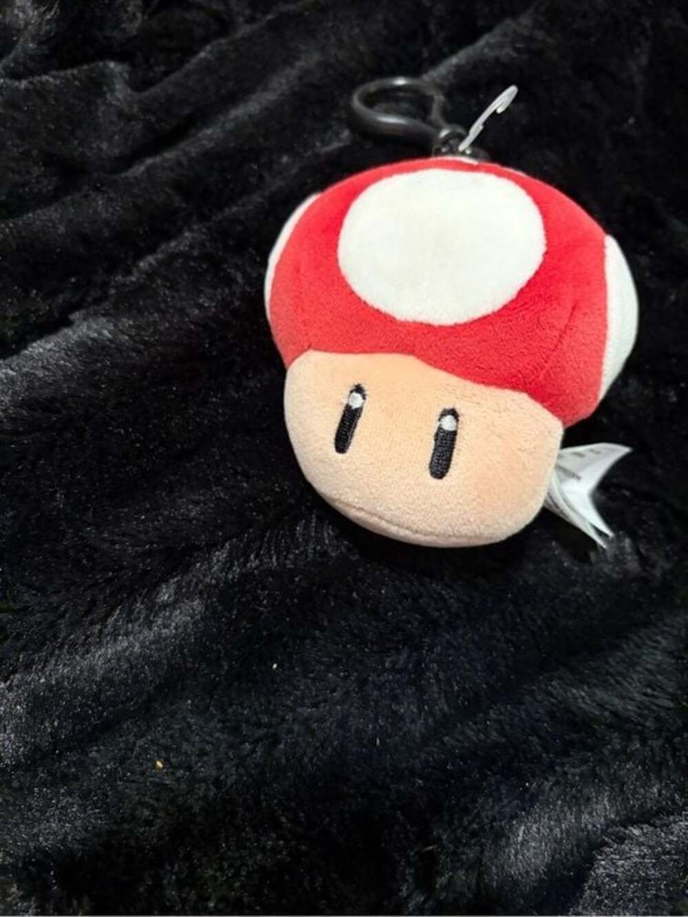 Red Mushroom Plush Keychain for Kids - Branded Character Accessory